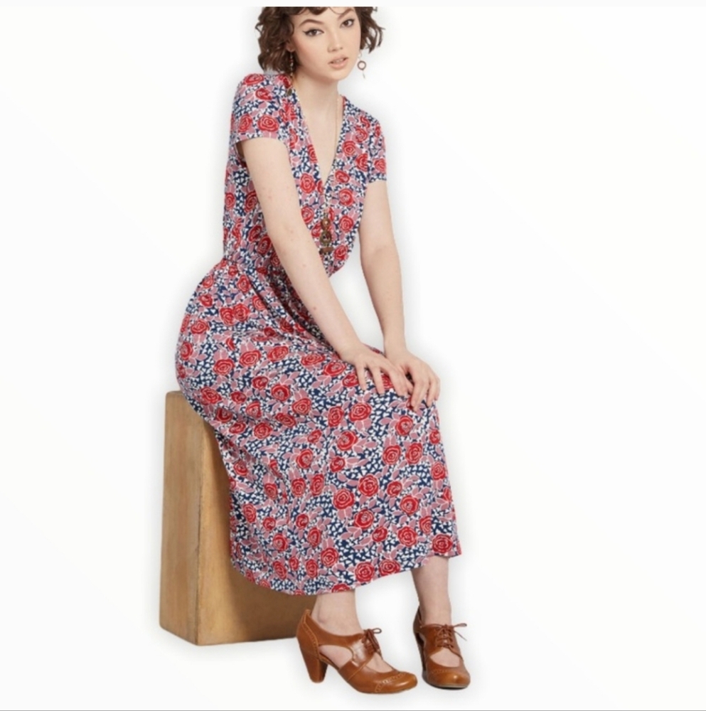 Modcloth Easily Adored Floral Dress Size 1x